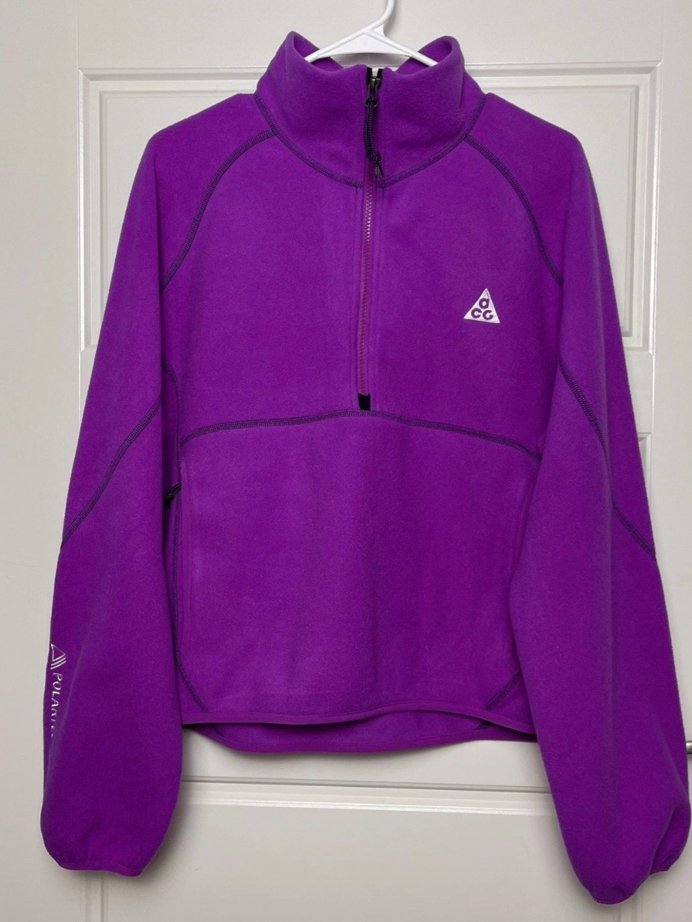Nike ACG Wolf Tree Polartec 1/4 Zip Fleece Jacket Women’s Purple Sz S